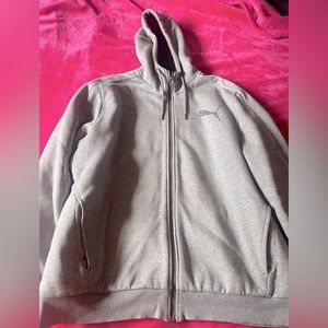 Used Puma grey jacket with hood